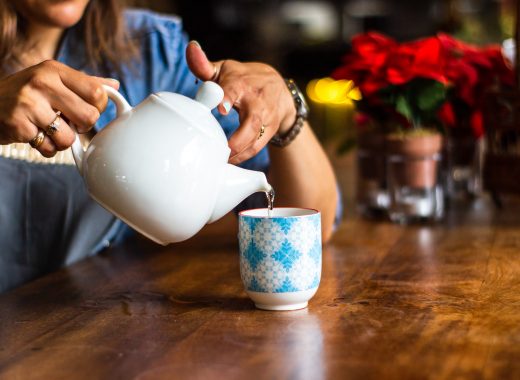 image of teapot and a cup of tea