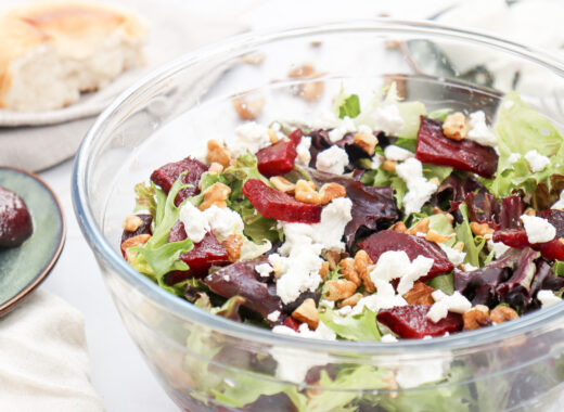 goats cheese and beetroot salad
